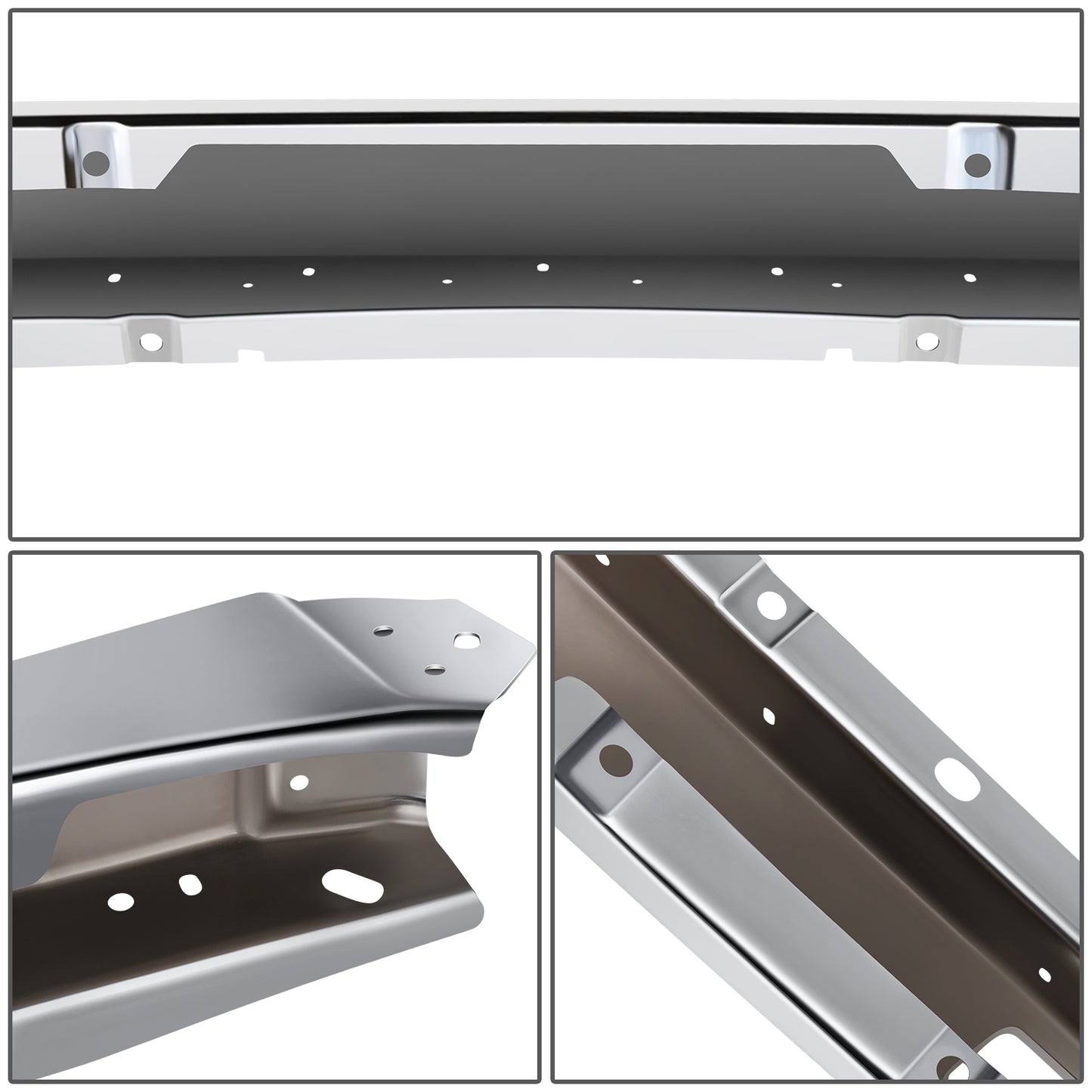 DEFENSA 07-13 CHEVROLET SILVERADO 1500 - WITHOUT FRONT AIR INTAKE CUTOUT - CHROME