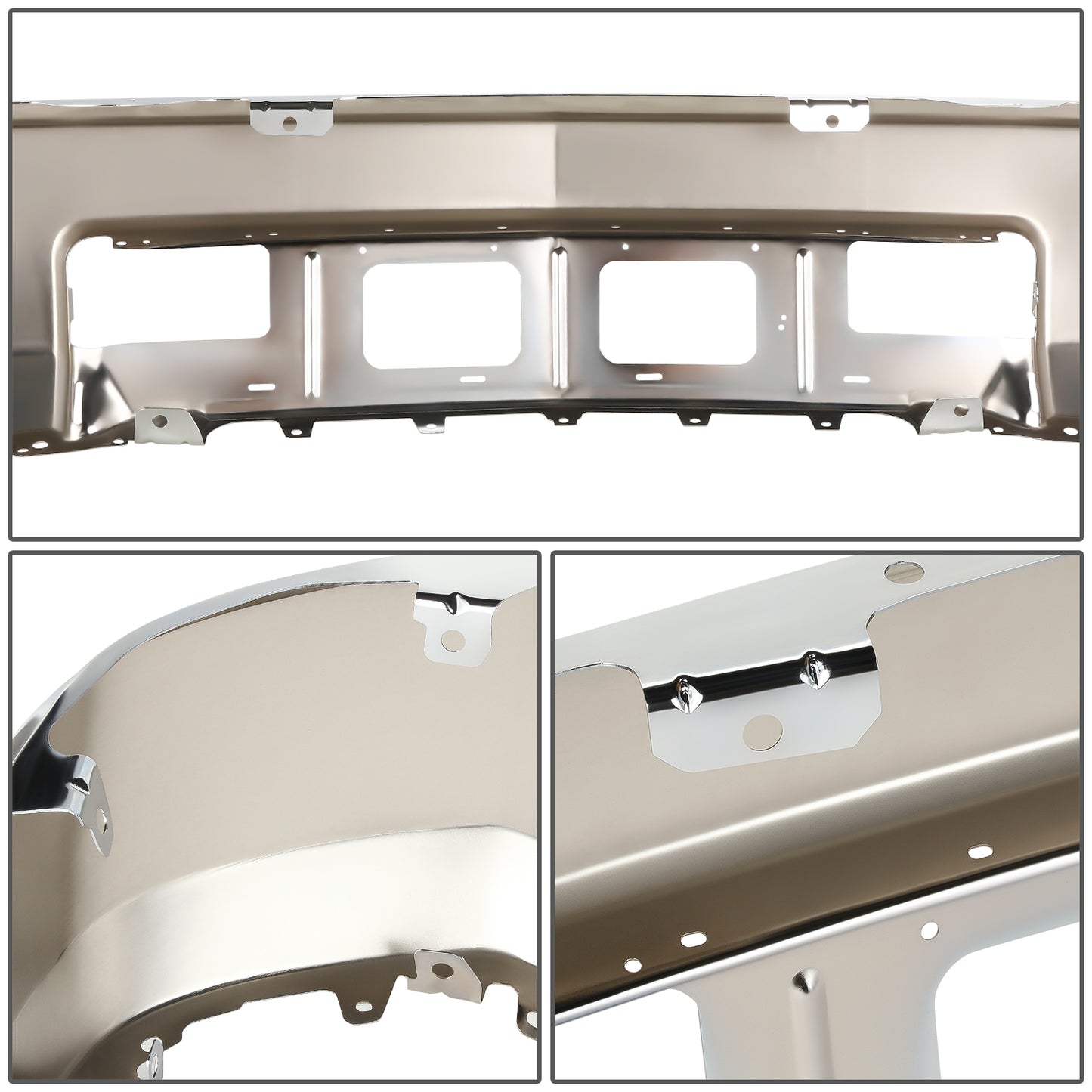 DEFENSA 14-15 CHEVROLET SILVERADO 1500 - FITS MODELS WITHOUT FOG LAMPS & PARKING AID SENSORS - CHROME