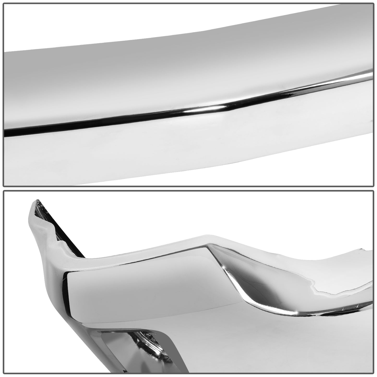 DEFENSA 16-18 CHEVROLET SILVERADO 1500 / 19 CHEVROLET SILVERADO 1500 LD - WITHOUT PARKING SENSOR HOLES & WITH FOG LIGHT CUTOUTS - CHROME