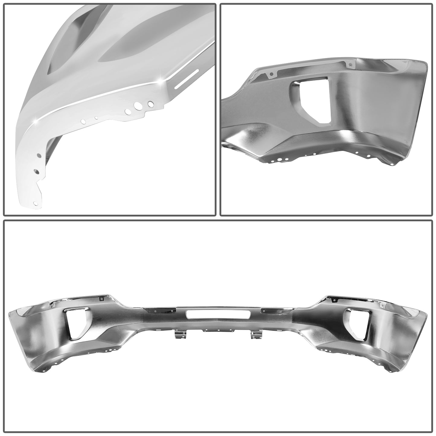 DEFENSA CHEVY CHEVROLET SILVERADO 1500 84029812-PFM ,CHROME,WITHOUT SENSOR HOLE, WITH FOGLIGHT