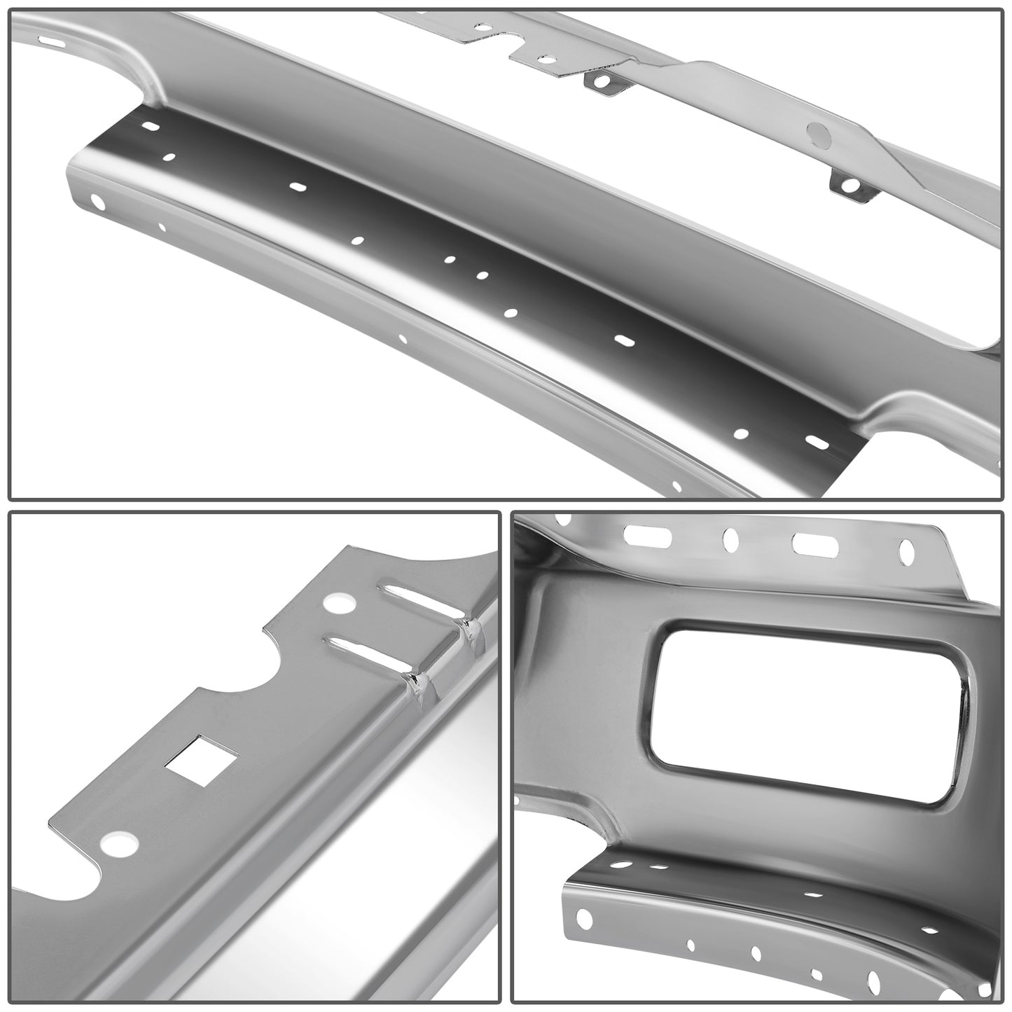 DEFENSA FORD F-150 2004-2006 - FITS MODELS WITH FOG LAMPS - CHROME