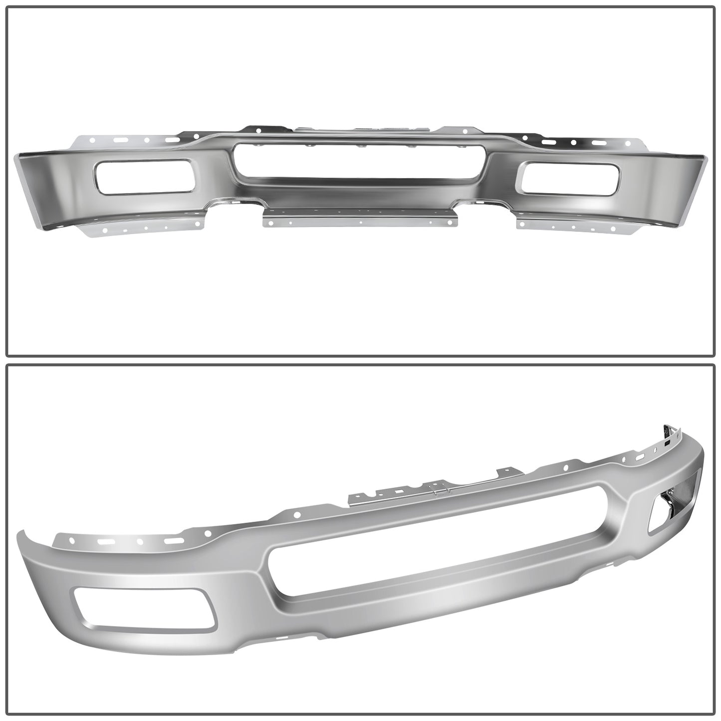 DEFENSA FORD F-150 2004-2006 - FITS MODELS WITH FOG LAMPS - CHROME