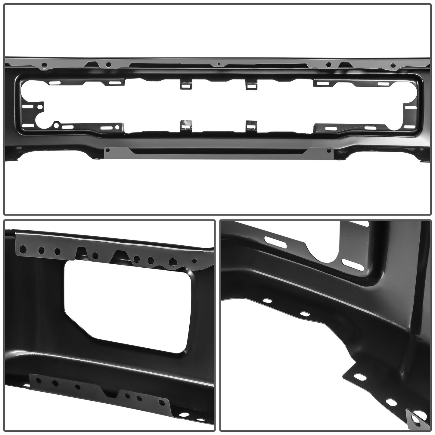 DEFENSA 15-17 FORD F-150, EXCLUDES RAPTOR MODELS; W/O END CAPS; W/ FOG LAMPS - BLACK