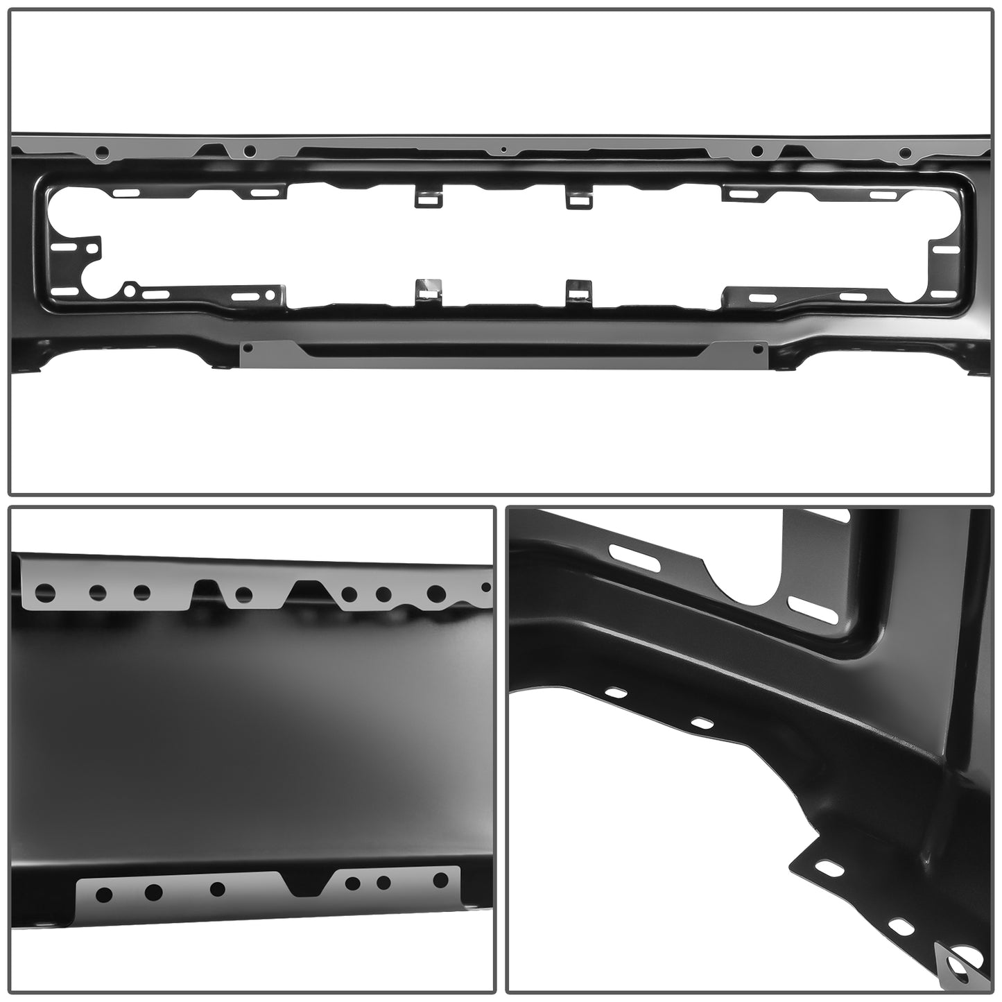 DEFENSA 15-17 FORD F-150, EXCLUDES RAPTOR MODELS; W/O END CAPS; W/O FOG LAMPS - BLACK