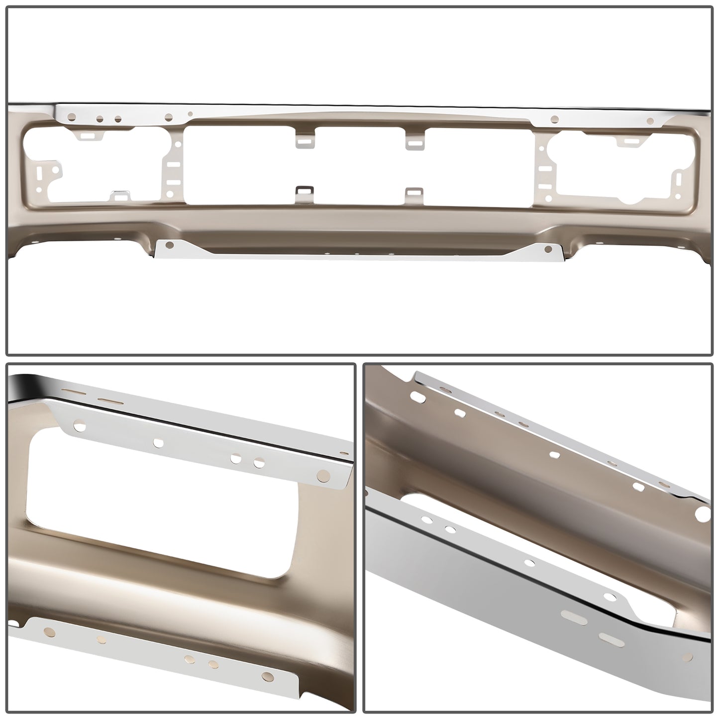 DEFENSA 18-20 FORD F-150, EXCLUDES RAPTOR MODELS; W/ FOG LAMPS - CHROME