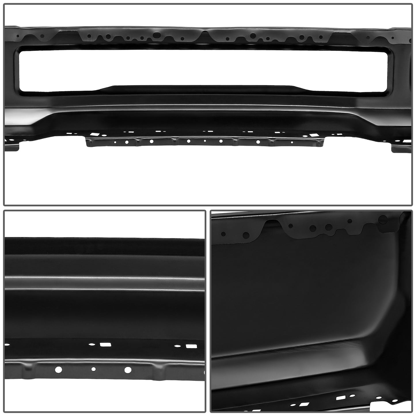 DEFENSA FORD F-250 SUPER DUTY 2017-2019 - FORD F-350 SUPER DUTY 2017-2019 - FITS MODELS WITHOUT FOG LAMPS; WITH FENDER FLARES - BLACK