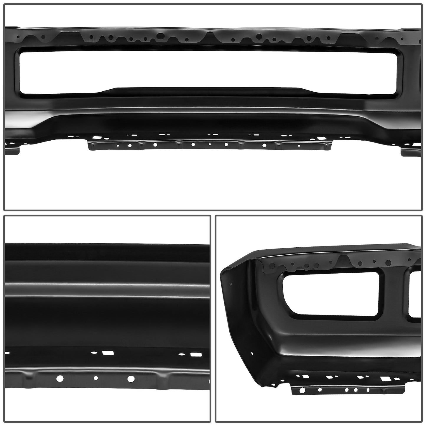 DEFENSA FORD F-250 SUPER DUTY 2017-2019 - FORD F-350 SUPER DUTY 2017-2019 - FITS MODELS WITH FOG LAMPS; WITHOUT FENDER FLARES - BLACK