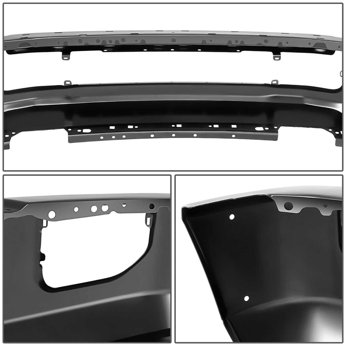 DEFENSA FORD F-250 SUPER DUTY 2020-2022 - FORD F-350 SUPER DUTY 2020-2022 - FITS MODELS WITHOUT FOG LAMP - BLACK