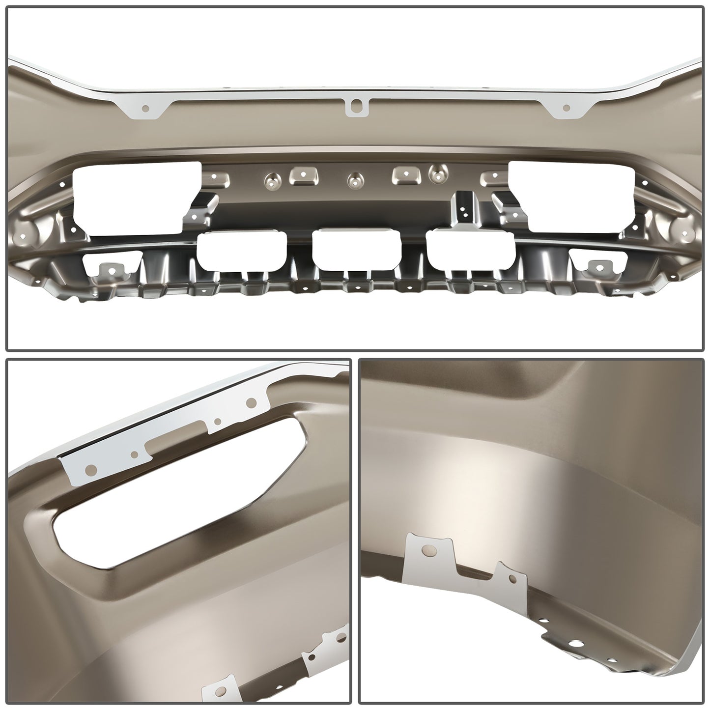 DEFENSA 16-18 GMC SIERRA 1500 ,CHROME,WITHOUT SENSOR HOLE - CHROME