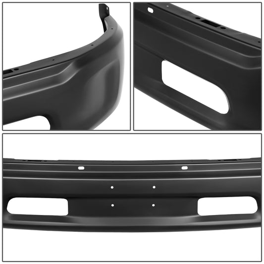 DEFENSA 14-18 RAM 1500 / 19-23 RAM 1500 CLASSIC, WITHOUT PARKING SENSOR HOLES; WITHOUT FOG LIGHT CUTOUTS - BLACK