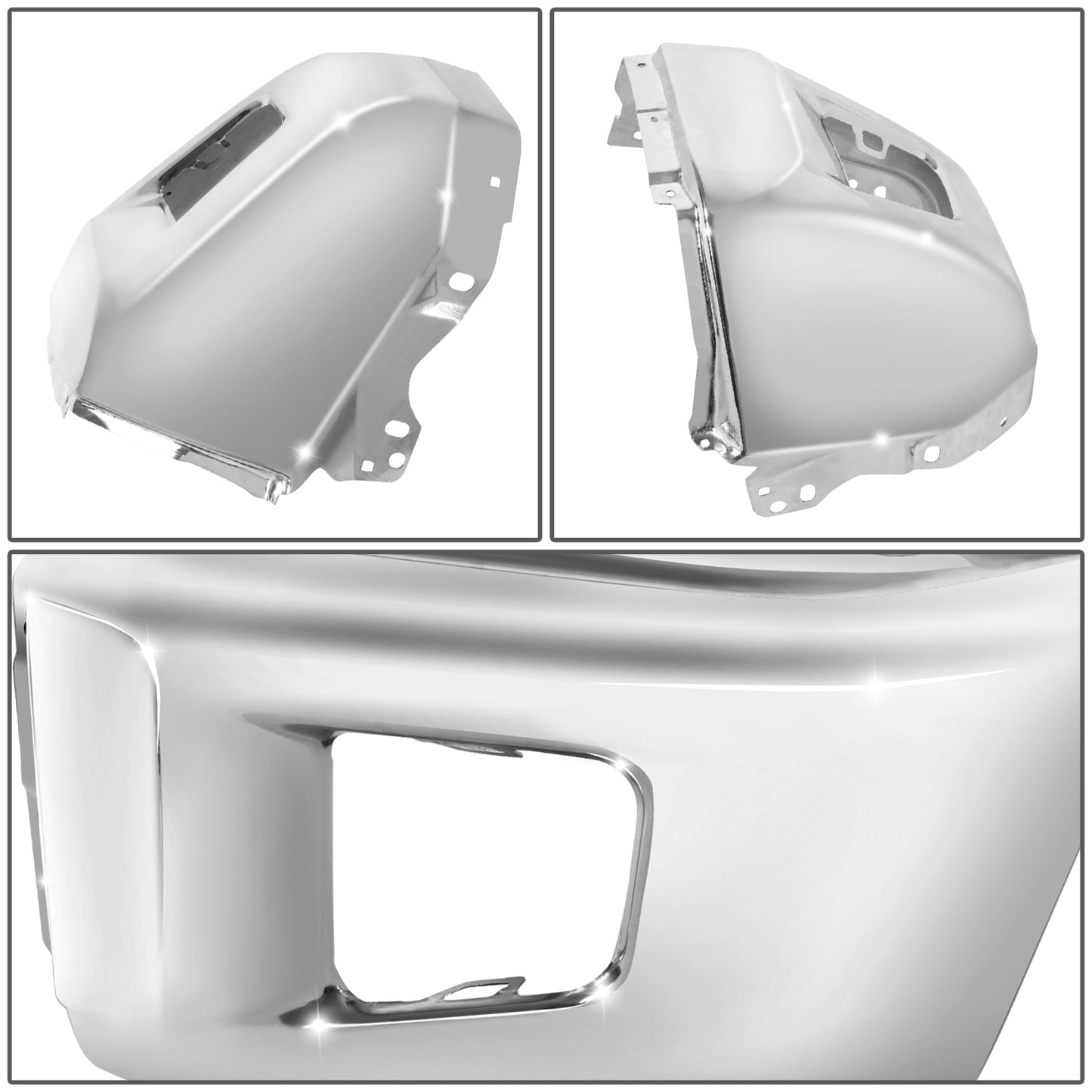 DEFENSA 14-21 TOYOTA TUNDRA ,CHROME,RIGHT, WITHOUT SENSOR HOLE - RIGHT - CHROME
