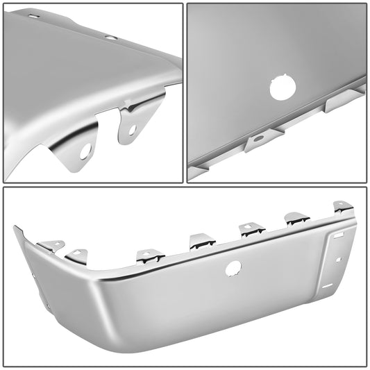 DEFENSA 07-13 CHEVROLET SILVERADO 1500 / GMC SIERRA 1500, 07-14 CHEVROLET SILVERADO 2500 HD, 3500 HD / GMC SIERRA 2500 HD 3500 HD, FITS FLEETSIDE MODELS ONLY WITH PARKING SENSOR HOLES - CHROME