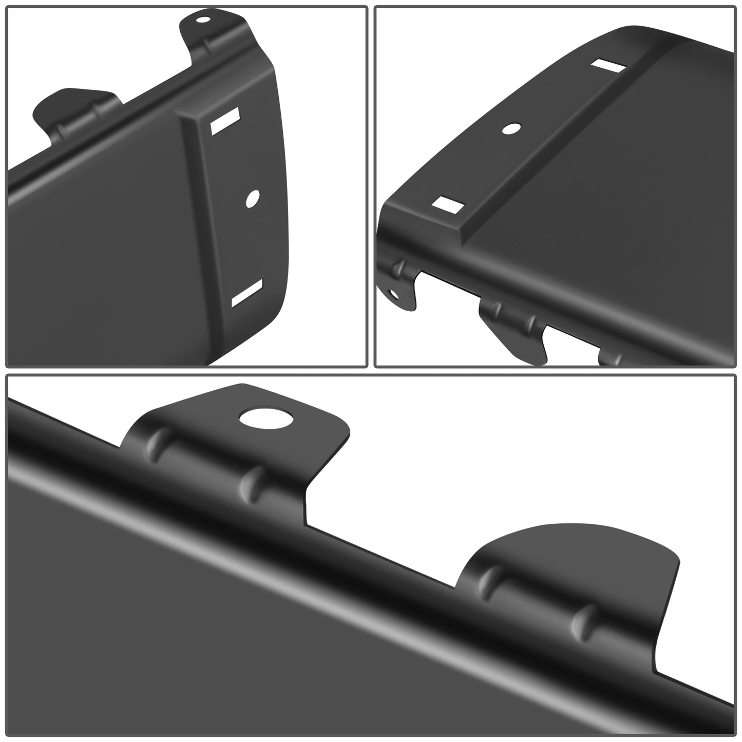 DEFENSA 07-13 CHEVROLET SILVERADO 1500 / GMC SIERRA 1500, 07-14 CHEVROLET SILVERADO 2500 HD, 3500 HD / GMC SIERRA 2500 HD 3500 HD, FITS FLEETSIDE MODELS ONLY WITHOUT PARKING SENSOR HOLES - BLACK