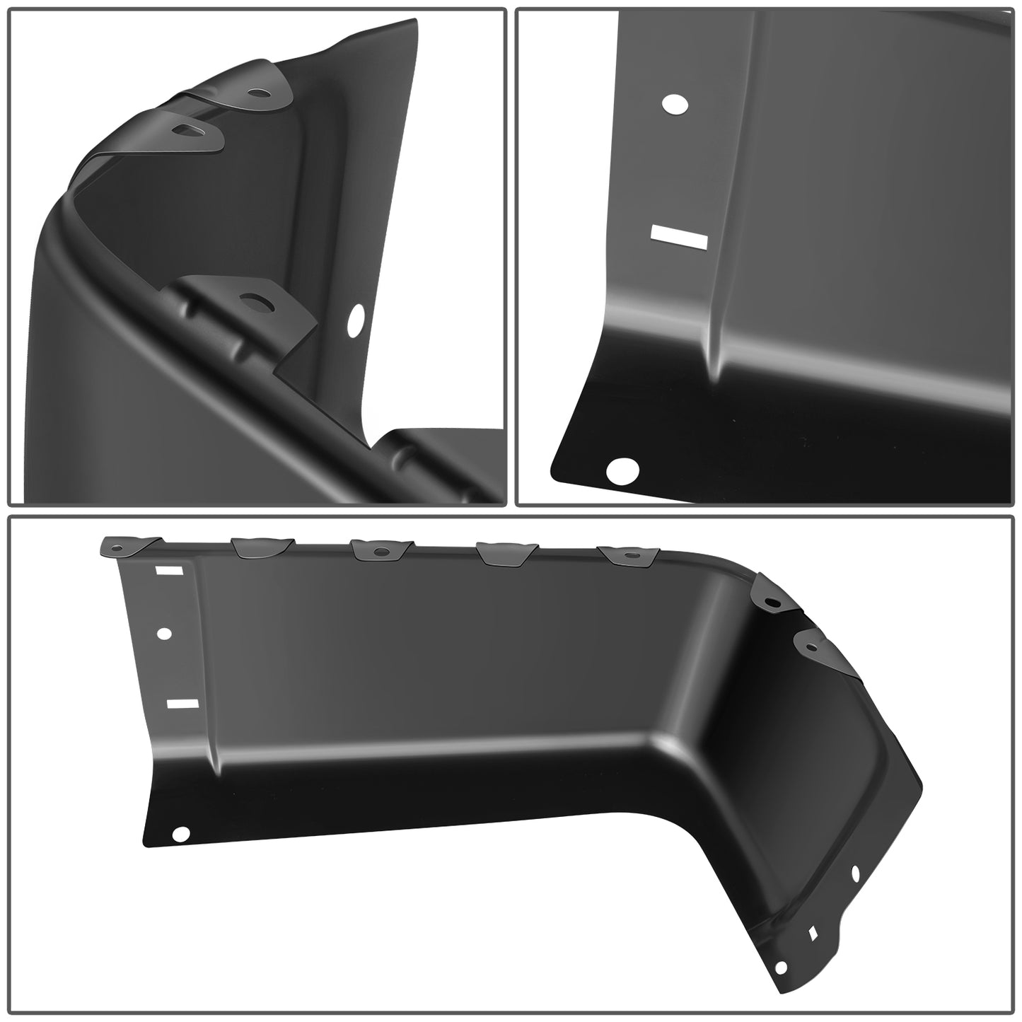 DEFENSA 07-13 CHEVROLET SILVERADO 1500 / GMC SIERRA 1500, 07-14 CHEVROLET SILVERADO 2500 HD, 3500 HD / GMC SIERRA 2500 HD 3500 HD, FITS FLEETSIDE MODELS ONLY WITHOUT PARKING SENSOR HOLES - BLACK