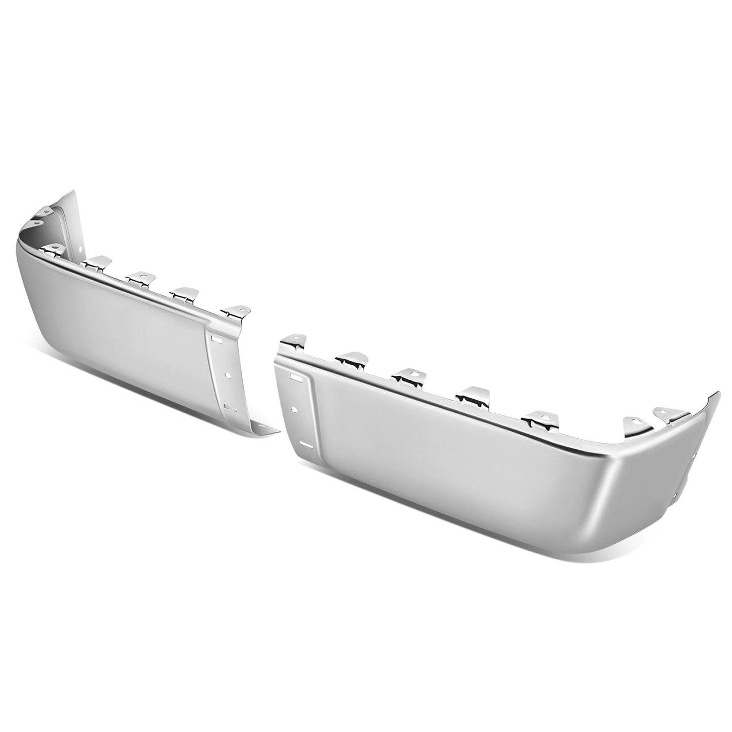 DEFENSA 07-13 CHEVROLET SILVERADO 1500 / GMC SIERRA 1500, 07-14 CHEVROLET SILVERADO 2500 HD, 3500 HD / GMC SIERRA 2500 HD 3500 HD, FITS FLEETSIDE MODELS ONLY WITHOUT PARKING SENSOR HOLES - CHROME