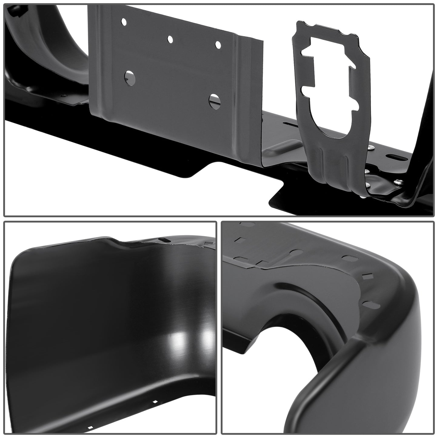 DEFENSA 09-10 DODGE RAM 1500 / 11-18 RAM 1500 / 19-24 RAM 1500 CLASSIC - WITH DUAL EXHAUST - WITHOUT PARK ASSIST - BLACK
