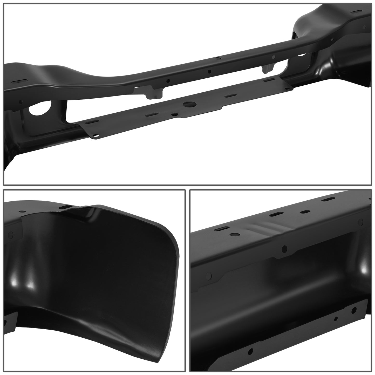 DEFENSA 04-08 FORD F-150 / 06-08 LINCOLN MARK LT - FITS FLEETSIDE MODELS WITHOUT PARKING ASSIST SENSOR HOLES - BLACK