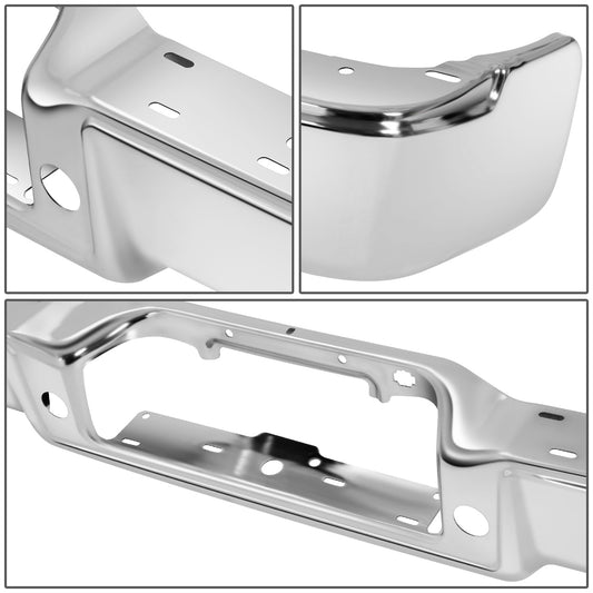 DEFENSA 04-08 FORD F-150 / 06-08 LINCOLN MARK LT - FITS FLEETSIDE MODELS WITHOUT PARKING ASSIST SENSOR HOLES - CHROME