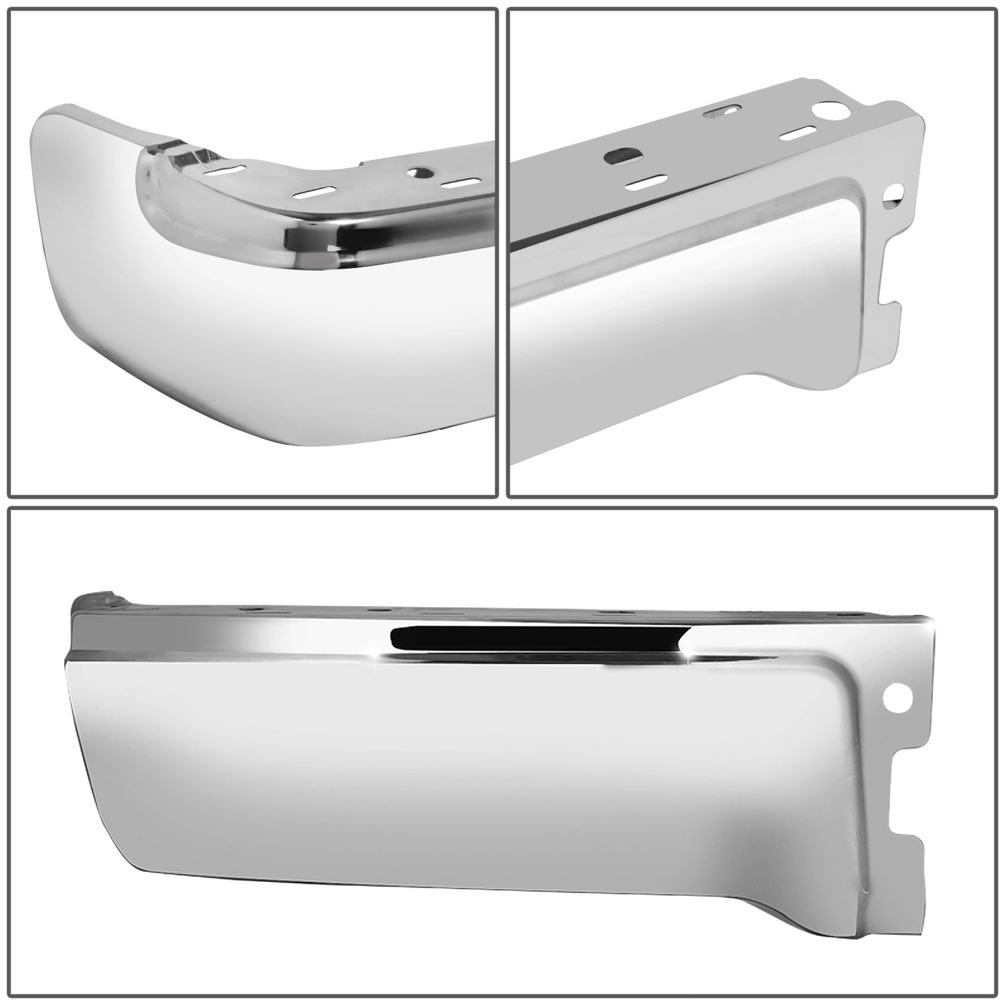 DEFENSA 09-14 FORD F-150, FITS FLEETSIDE MODELS ONLY WITHOUT PARKING SENSOR HOLES - CHROME - LEFT