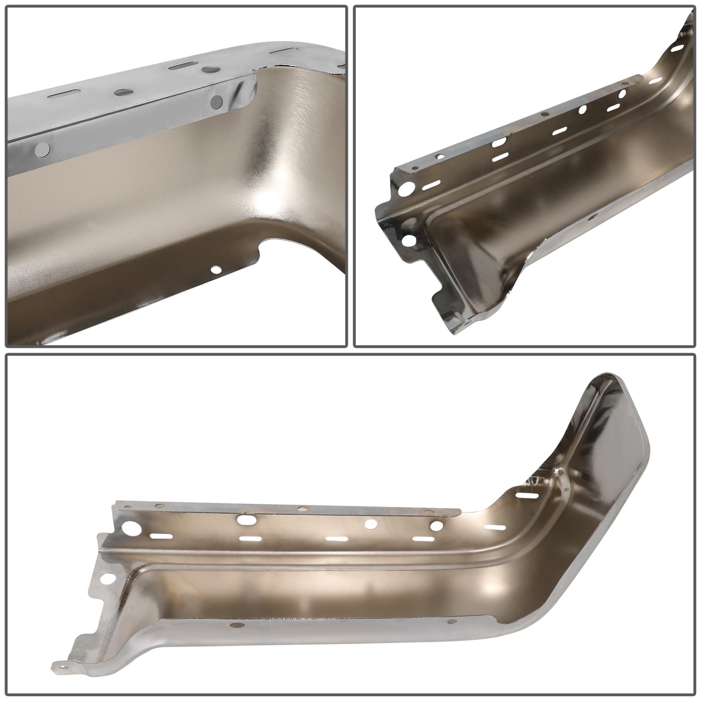 DEFENSA 09-14 FORD F-150, FITS FLEETSIDE MODELS ONLY WITHOUT PARKING SENSOR HOLES - CHROME - LEFT