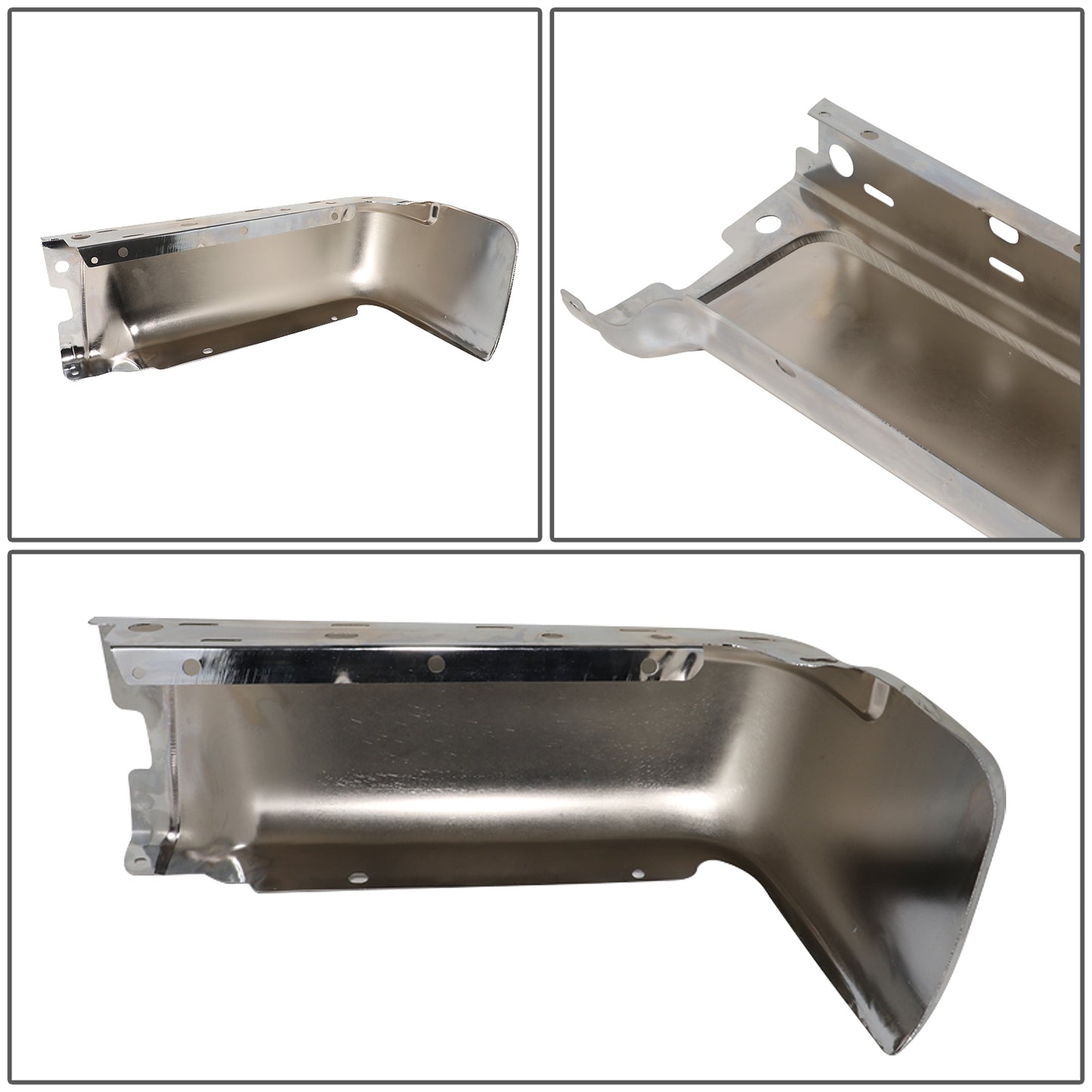 DEFENSA 09-14 FORD F-150, FITS FLEETSIDE MODELS ONLY WITHOUT PARKING SENSOR HOLES - CHROME - LEFT