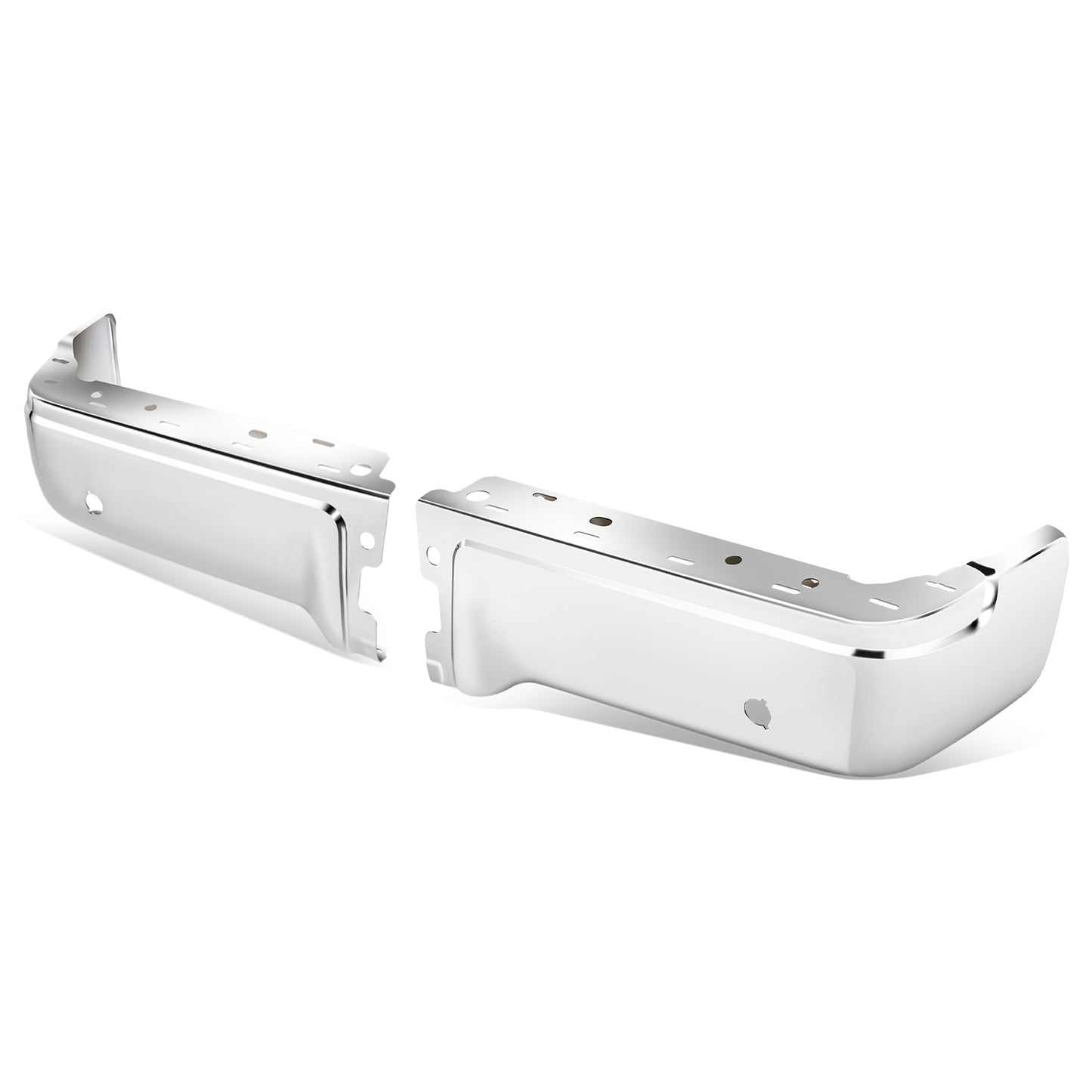 DEFENSA 09-14 FORD F-150, FITS FLEETSIDE MODELS ONLY WITH PARKING SENSOR HOLES - CHROME