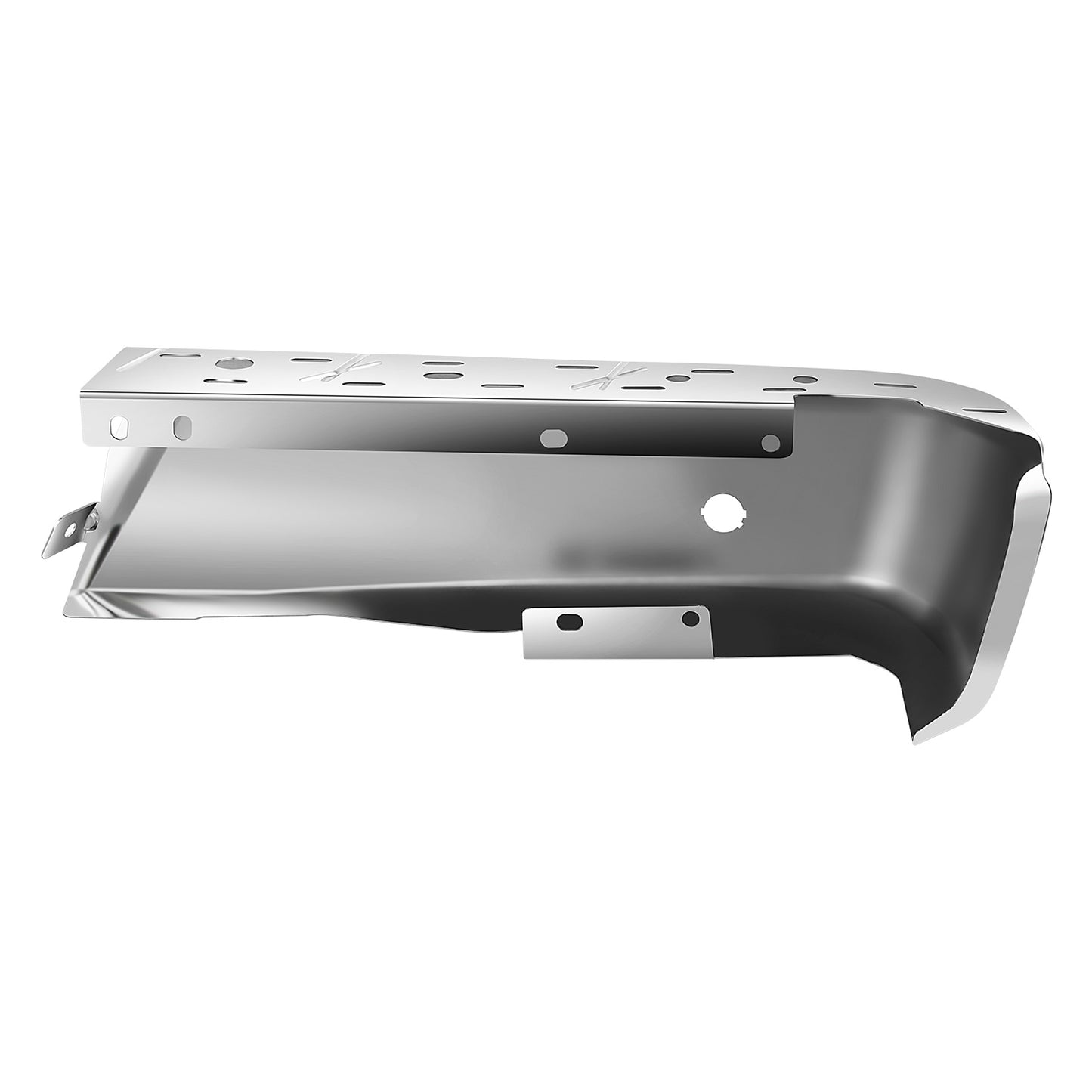 DEFENSA 15-20 FORD F-150 ,CHROME,LEFT,WITH SENSOR HOLE - LEFT - CHROME
