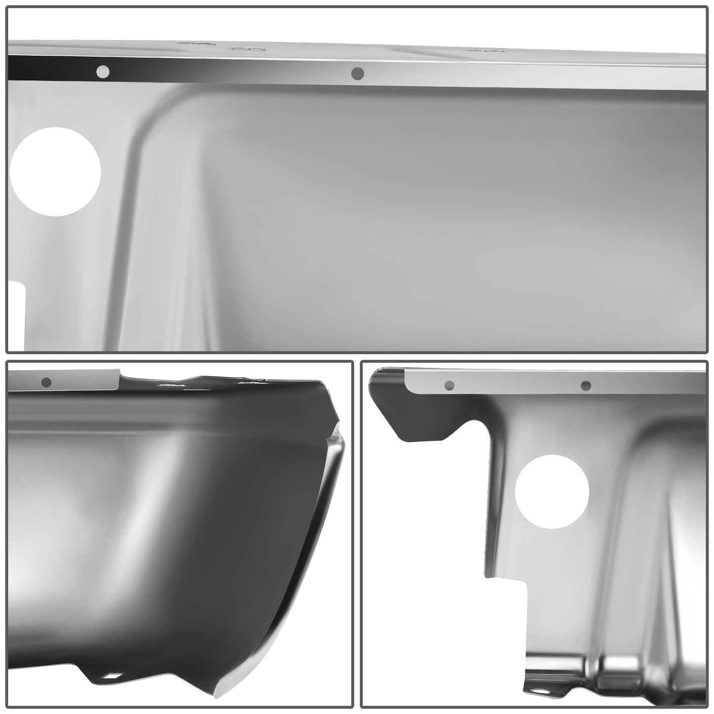 DEFENSA 08-16 FORD F-250 SUPER DUTY / 08-16 FORD F-350 SUPER DUTY / 08-16 FORD F-450 SUPER DUTY 2008-2016 - WITHOUT PARK ASSIST - LEFT, RIGHT - CHROME