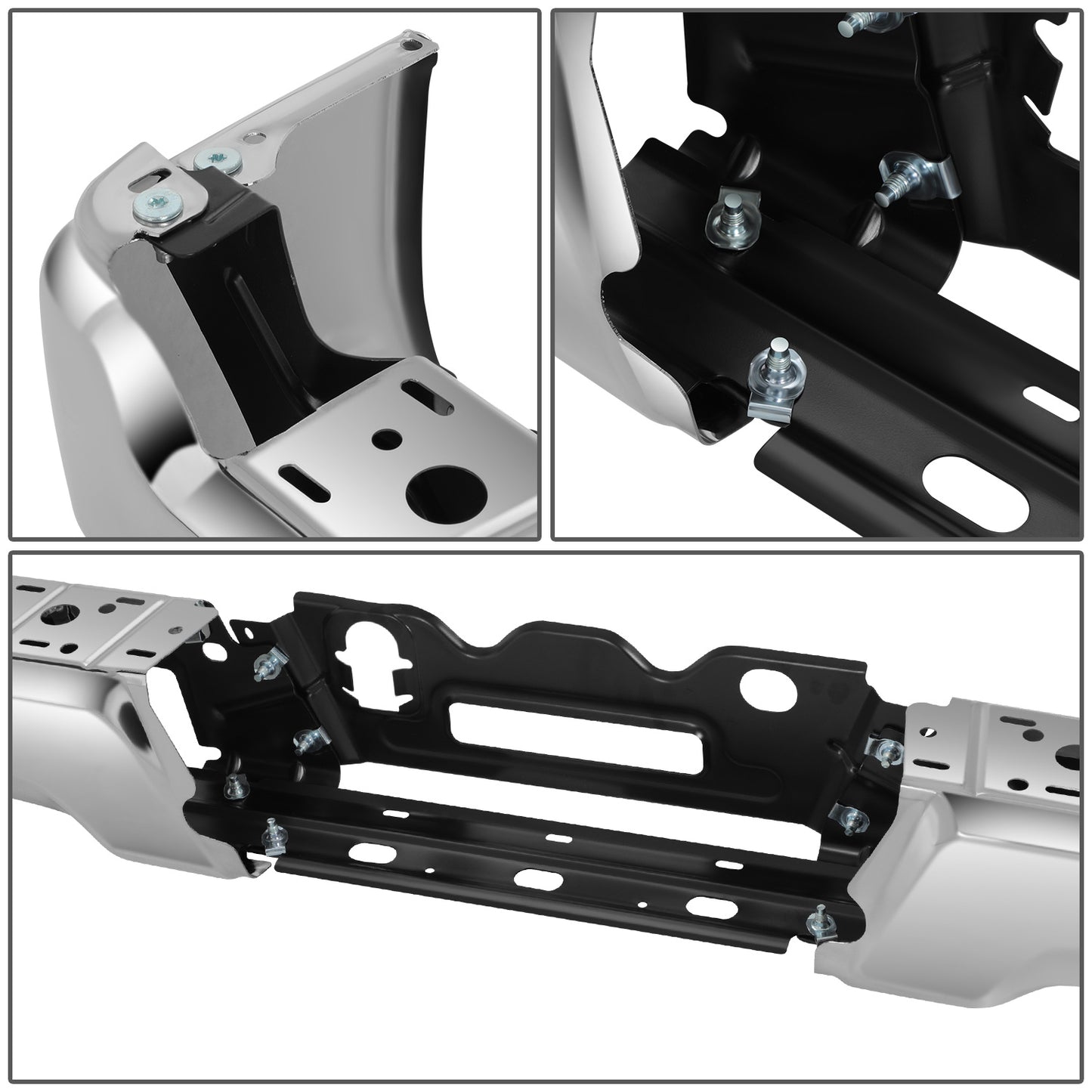 DEFENSA 17-22 FORD F-250 SUPER DUTY / 17-22 FORD F-350 SUPER DUTY - WITHOUT PARKING ASSIST SENSOR HOLES - CHROME