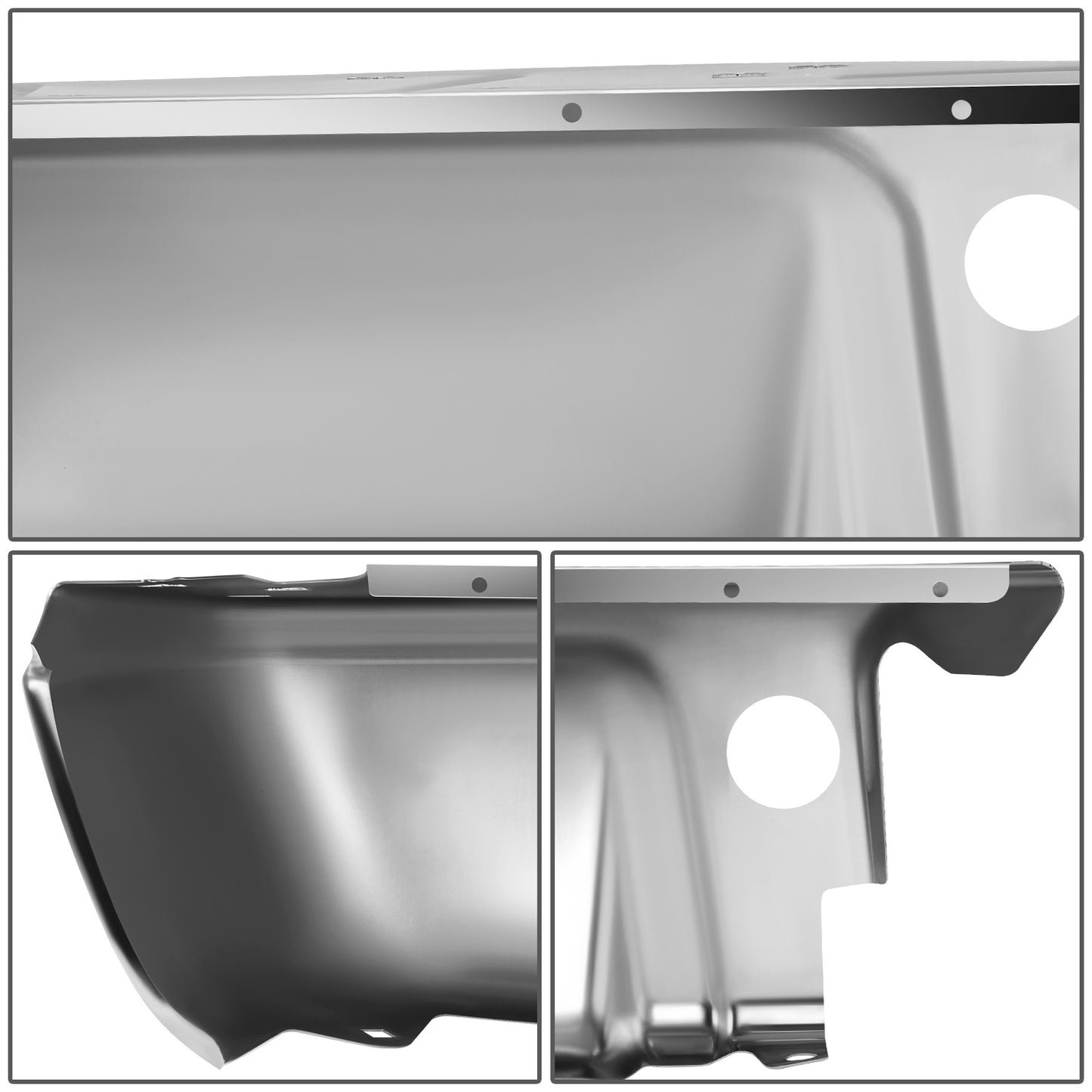 DEFENSA 08-16 FORD F-250 SUPER DUTY / 08-16 FORD F-350 SUPER DUTY / 08-16 FORD F-450 SUPER DUTY 2008-2016 - WITHOUT PARK ASSIST - RIGHT - CHROME