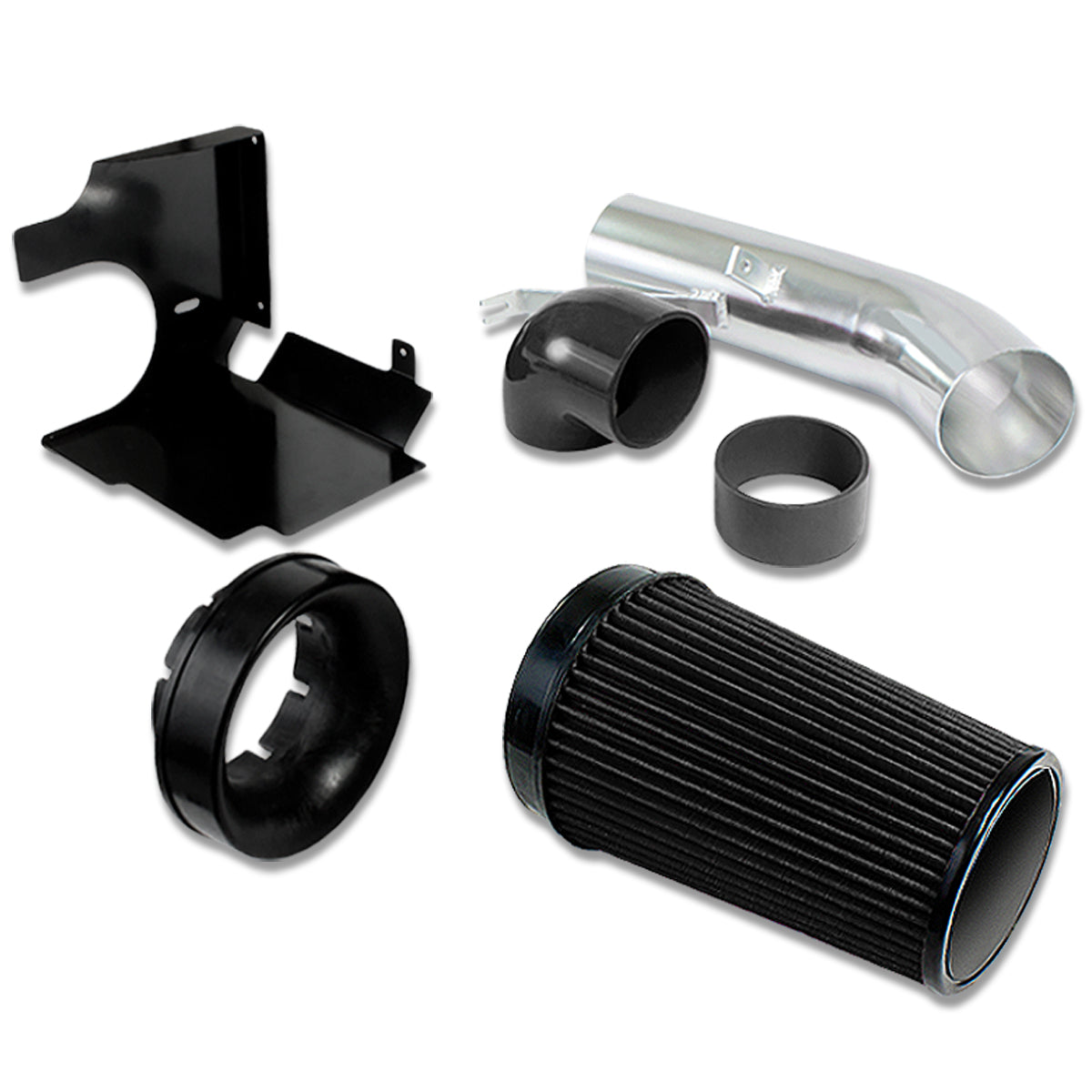 FILTRO DE AIRE DE ALTO FLUJO COLD AIR - HEAT SHIELD - ESCALADE / AVALANCHE / SILVERADO / SIERRA / TAHOE / SUBURBAN / YUKON / DENALI - BLACK FILTER