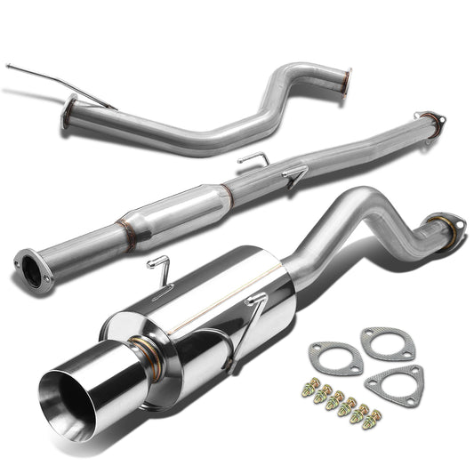TUBERIA CATBACK CATBACK - 94-01 ACURA INTEGRA 94-01 2/3 DOOR RS/LS/GS - SINGLE ROLLED TIP - STAINLESS STEEL