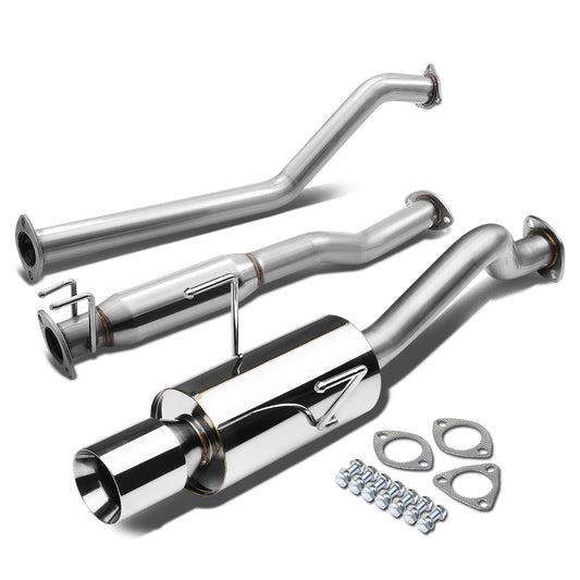 TUBERIA CATBACK CATBACK - 02-06 ACURA RSX TYPE-S - SINGLE ROLLED TIP - STAINLESS STEEL