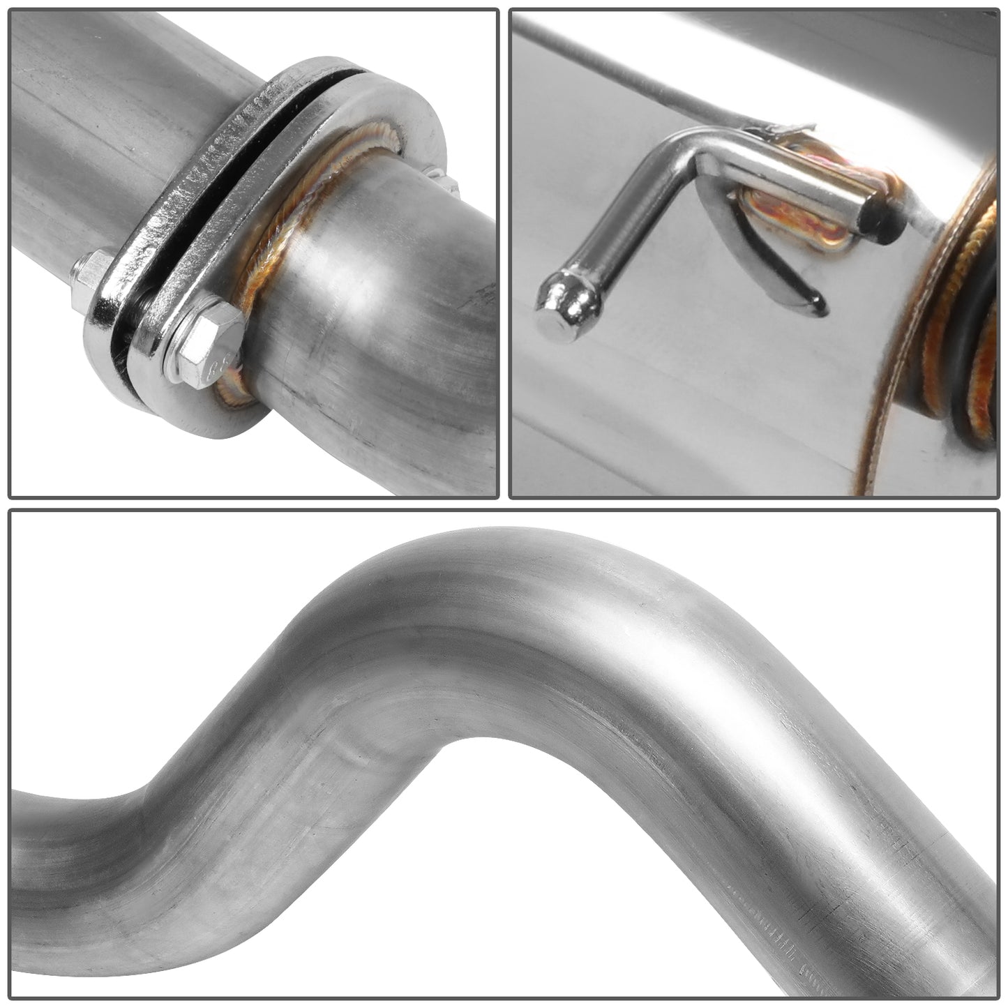 TUBERIA CATBACK CATBACK - 05-10 CHEVY COBALT / 07-10 PONTIAC G5 2.2L - SINGLE BURNT TIP - STAINLESS STEEL