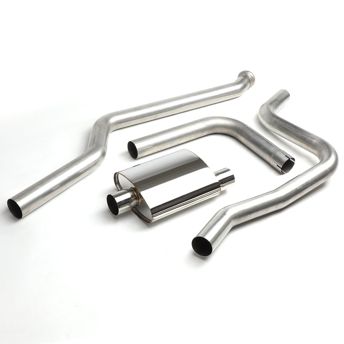 TUBERIA CATBACK CATBACK - 99-06 CHEVY SILVERADO, GMC SIERRA 1500 - EXTENDED CREW CAB - SHORT BED- SINGLE TIP - STAINLESS STEEL