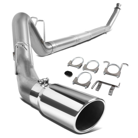 TUBERIA CATBACK CATBACK - 94-02 DODGE RAM 2500, 3500 5.9L - TURBO DIESEL - SINGLE TIP - STRAIGHT PIPE - STAINLESS STEEL