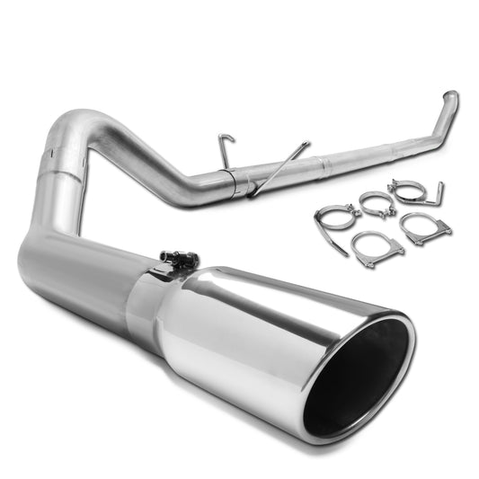 TUBERIA CATBACK CATBACK - 03-04 DODGE RAM 2500, 3500 5.9L - TURBO DIESEL - SINGLE TIP - STRAIGHT PIPE - STAINLESS STEEL