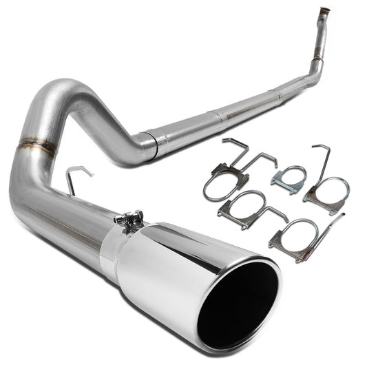 TUBERIA CATBACK CATBACK - 94-96 FORD F-250 7.3L TURBO DIESEL / 94-97 FORD F-350 7.3L TURBO DIESEL - SINGLE TIP - STRAIGHT PIPE - STAINLESS STEEL