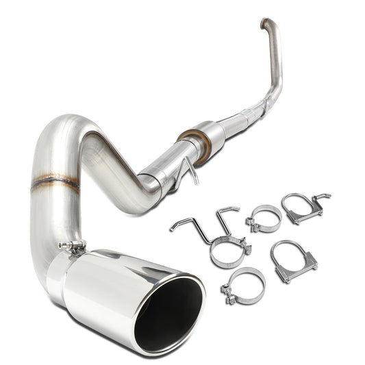 TUBERIA CATBACK CATBACK - 99-03 FORD F-250 7.3L TURBO DIESEL / 99-03 FORD F-350 7.3L TURBO DIESEL - SINGLE TIP - STAINLESS STEEL