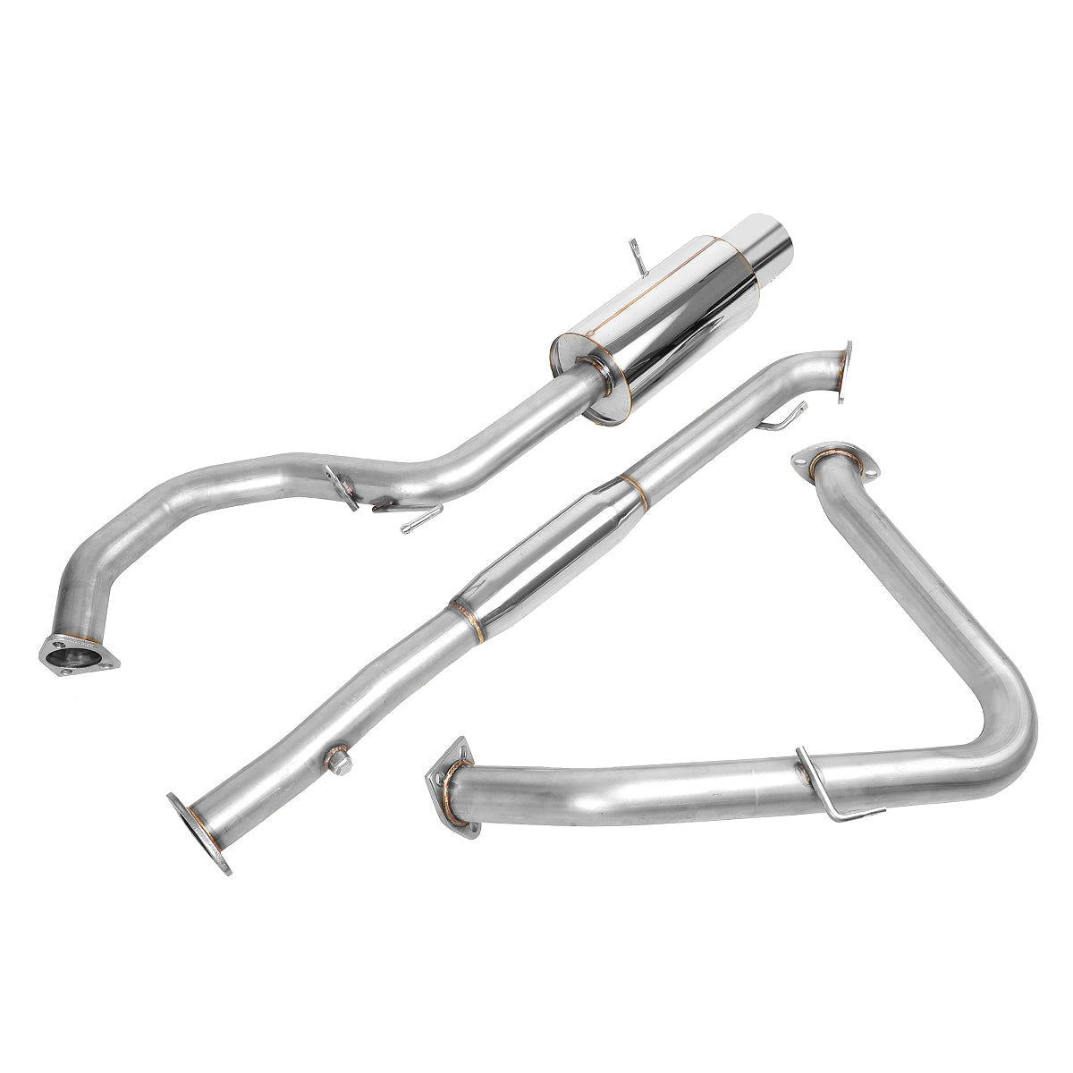 TUBERIA CATBACK CATBACK - 99-03 MITSUBISHI GALANT 4CYL - SINGLE TIP - STAINLESS STEEL