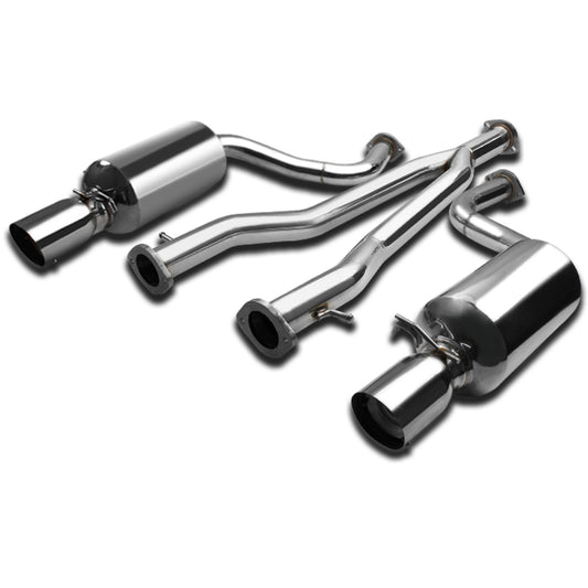TUBERIA CATBACK CATBACK - 98-05 LEXUS GS300/400/430 +MID PIPE - DUAL TIP - STAINLESS STEEL