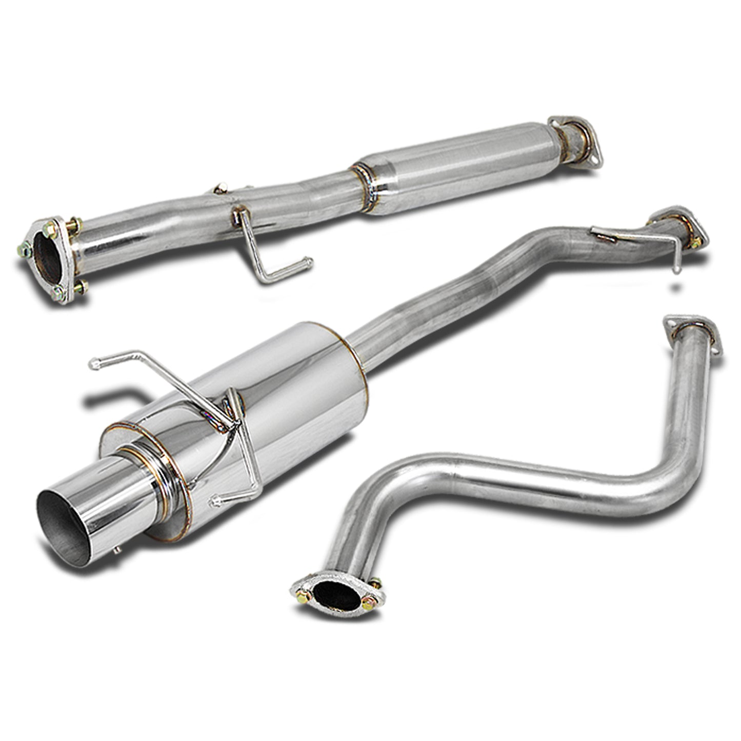 TUBERIA CATBACK CATBACK - 90-93 HONDA ACCORD - SINGLE TIP - STAINLESS STEEL