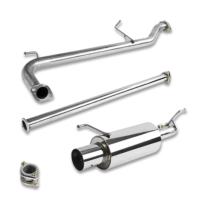TUBERIA CATBACK CATBACK - 98-02 HONDA ACCORD 98-02 4CYL - SINGLE TIP - STAINLESS STEEL