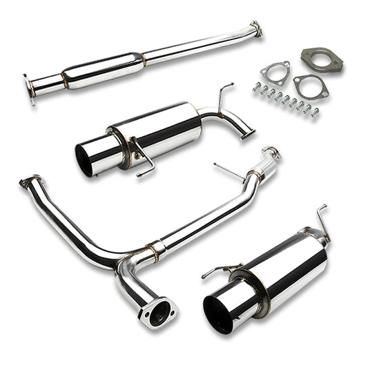TUBERIA CATBACK CATBACK - 98-02 HONDA ACCORD V6 - DUAL TIP - STAINLESS STEEL