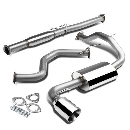 TUBERIA CATBACK CATBACK - 88-91 HONDA CIVIC - SINGLE ROLLED TIP - STAINLESS STEEL