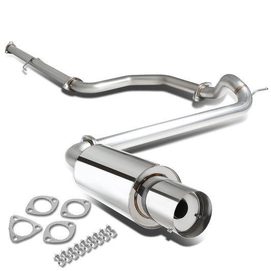 TUBERIA CATBACK CATBACK - 88-91 HONDA CIVIC 4-DOOR - SINGLE TIP - STAINLESS STEEL