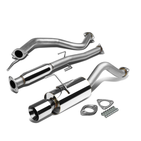 TUBERIA CATBACK CATBACK - 92-95 HONDA CIVIC 3-DOOR - SINGLE ROLLED TIP - STAINLESS STEEL