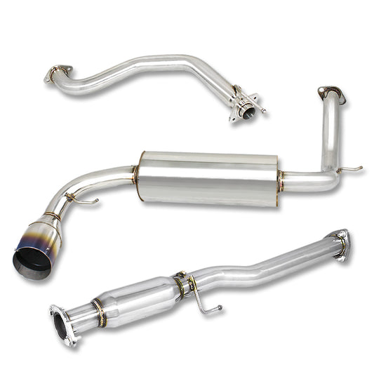 TUBERIA CATBACK CATBACK - 88-91 HONDA CRX - SINGLE BURNT TIP - STAINLESS STEEL