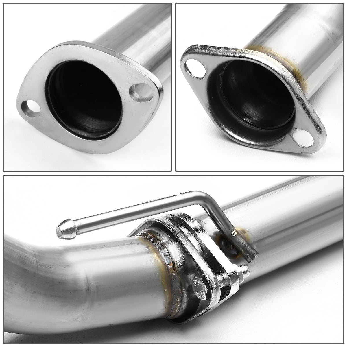 TUBERIA CATBACK CATBACK - 88-91 HONDA CRX- SINGLE ROLLED TIP - STAINLESS STEEL