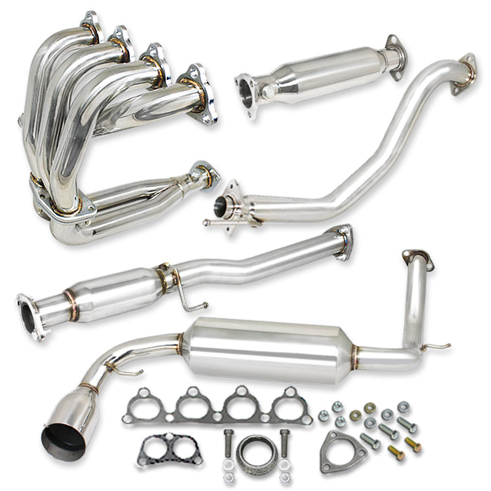 TUBERIA CATBACK CATBACK - 88-91 HONDA CRX - COMBO - SINGLE TIP - STAINLESS STEEL